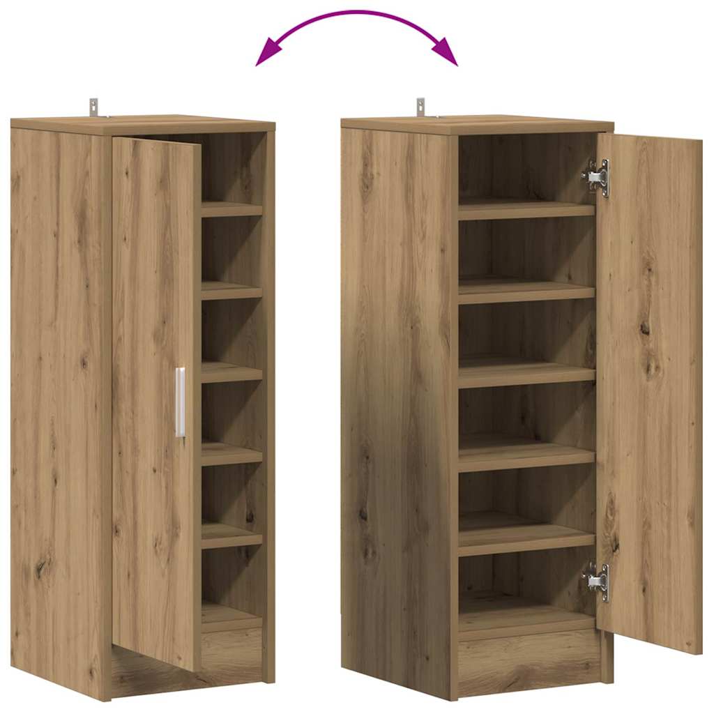 Shoe Cabinet 32 x 35 x 92 cm Artisan Oak
