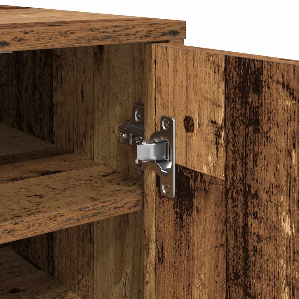 Shoe Cabinet Artisan Oak 32x35x92 cm Engineered Wood