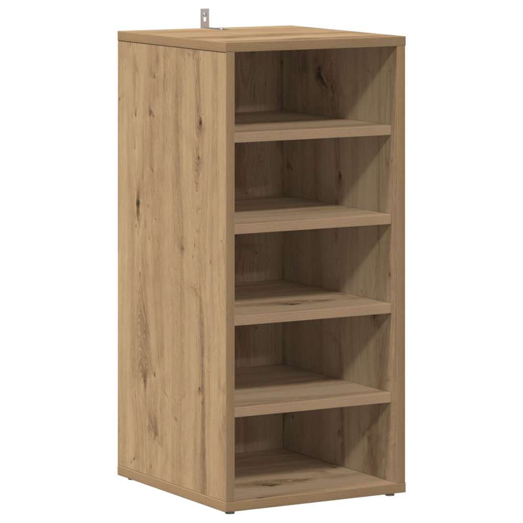 Shoe Cabinet Artisan Oak 32x35x70 cm Engineered Wood