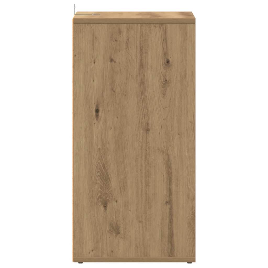 Shoe Cabinet Artisan Oak 32x35x70 cm Engineered Wood