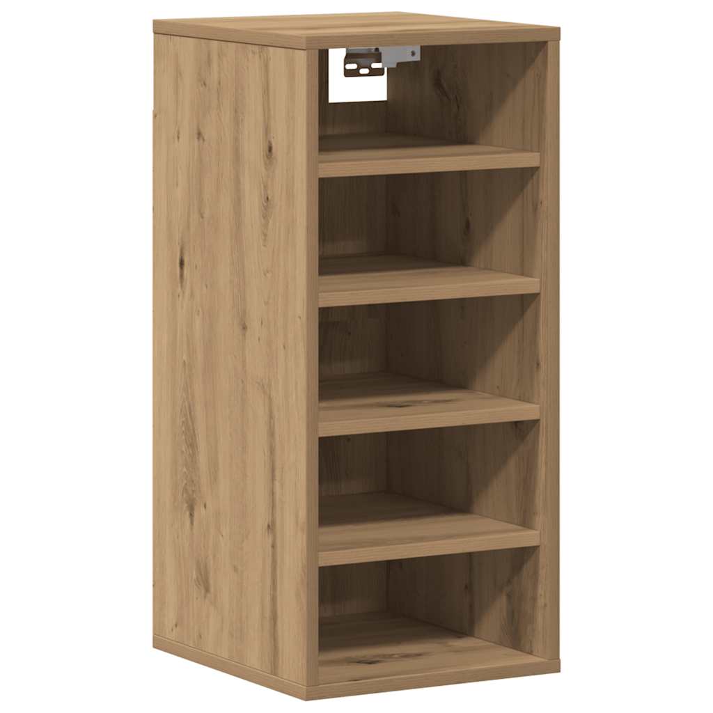 Shoe Cabinet Artisan Oak 32x35x70 cm Engineered Wood