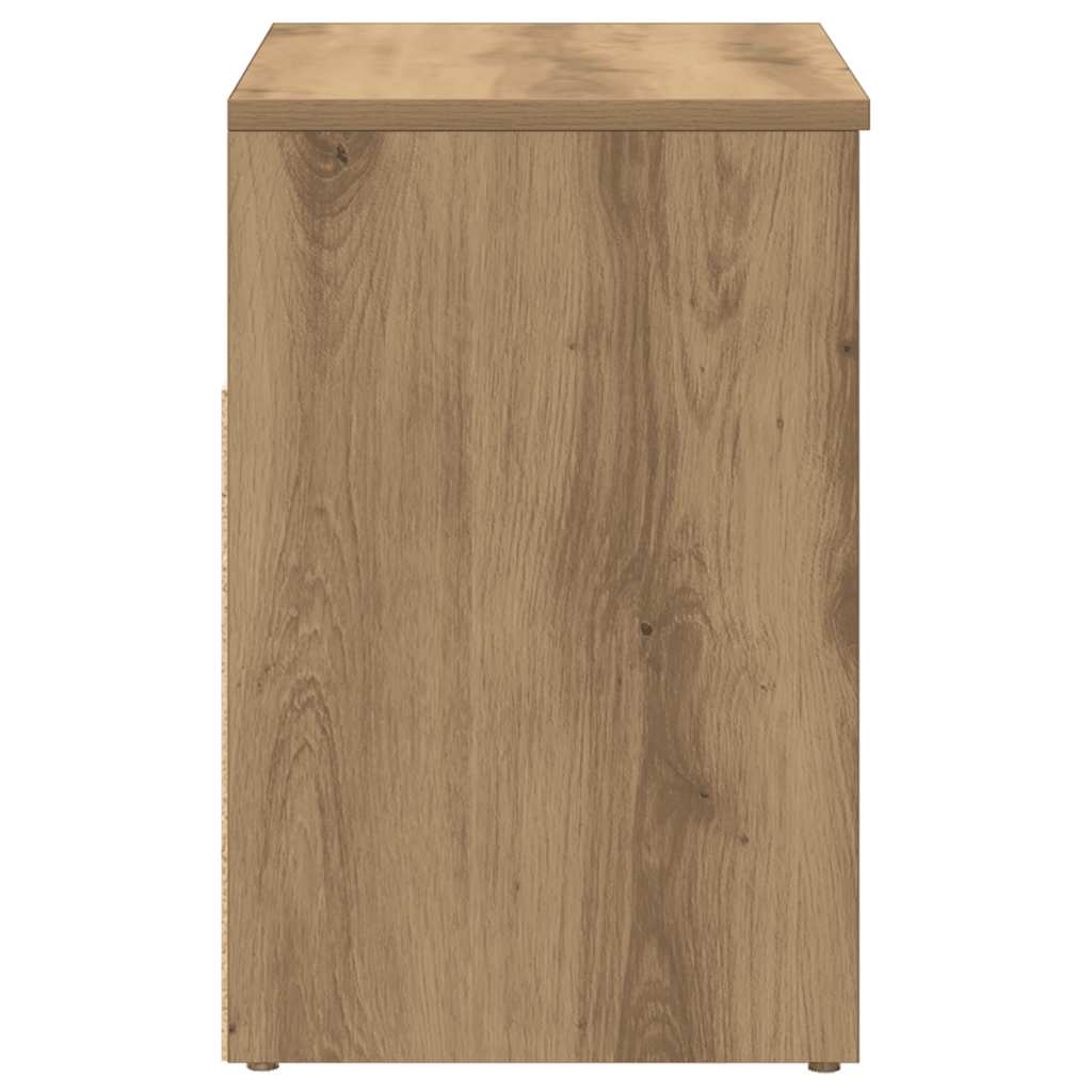 Shoe Bench Artisan Oak 60x30x45 cm Engineered Wood