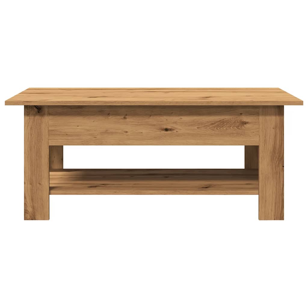 Coffee Table Artisan Oak 102x55x42 cm Engineered Wood