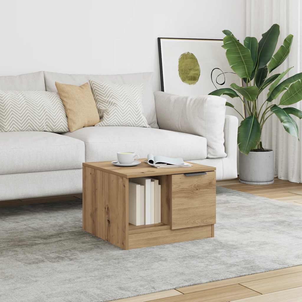 Coffee Table Artisan Oak 50x50x36 cm Engineered Wood