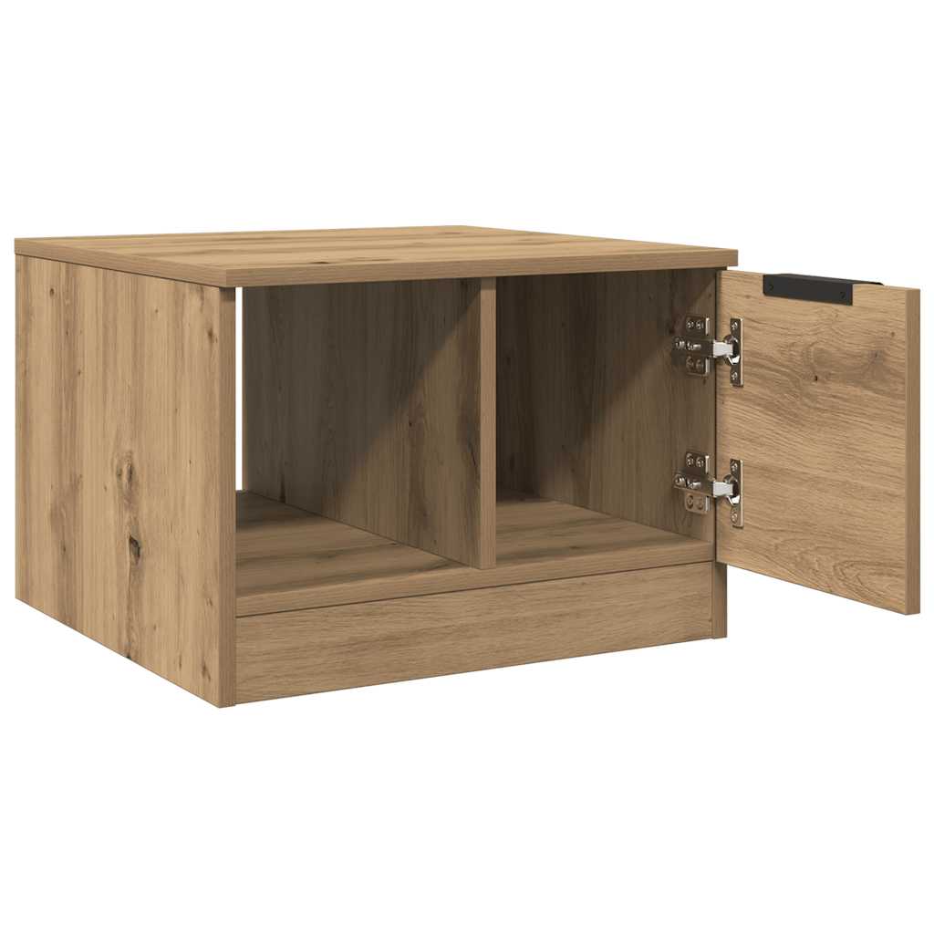 Coffee Table Artisan Oak 50x50x36 cm Engineered Wood