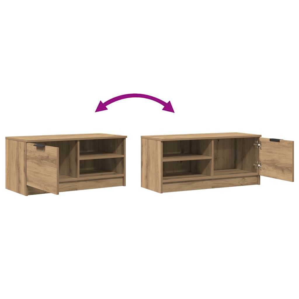 2 Piece TV Cabinet Set Artisan Oak 80x35x36,5 cm Engineered Wood