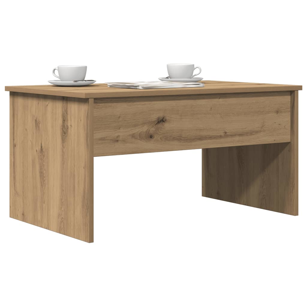 Coffee Table Artisan Oak 80x50.5x41.5 cm Engineered Wood