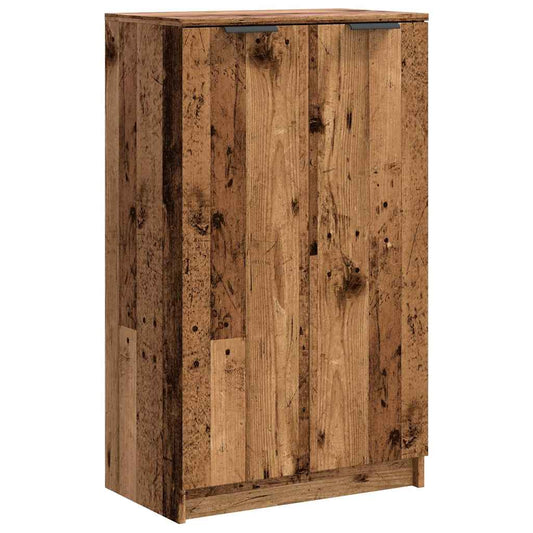 Shoe Cabinet Old Wood 59x35x100.5 cm Engineered Wood