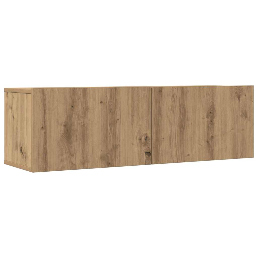 TV Cabinets Wall-mounted 2 pcs Artisian Oak 100x30x30 cm