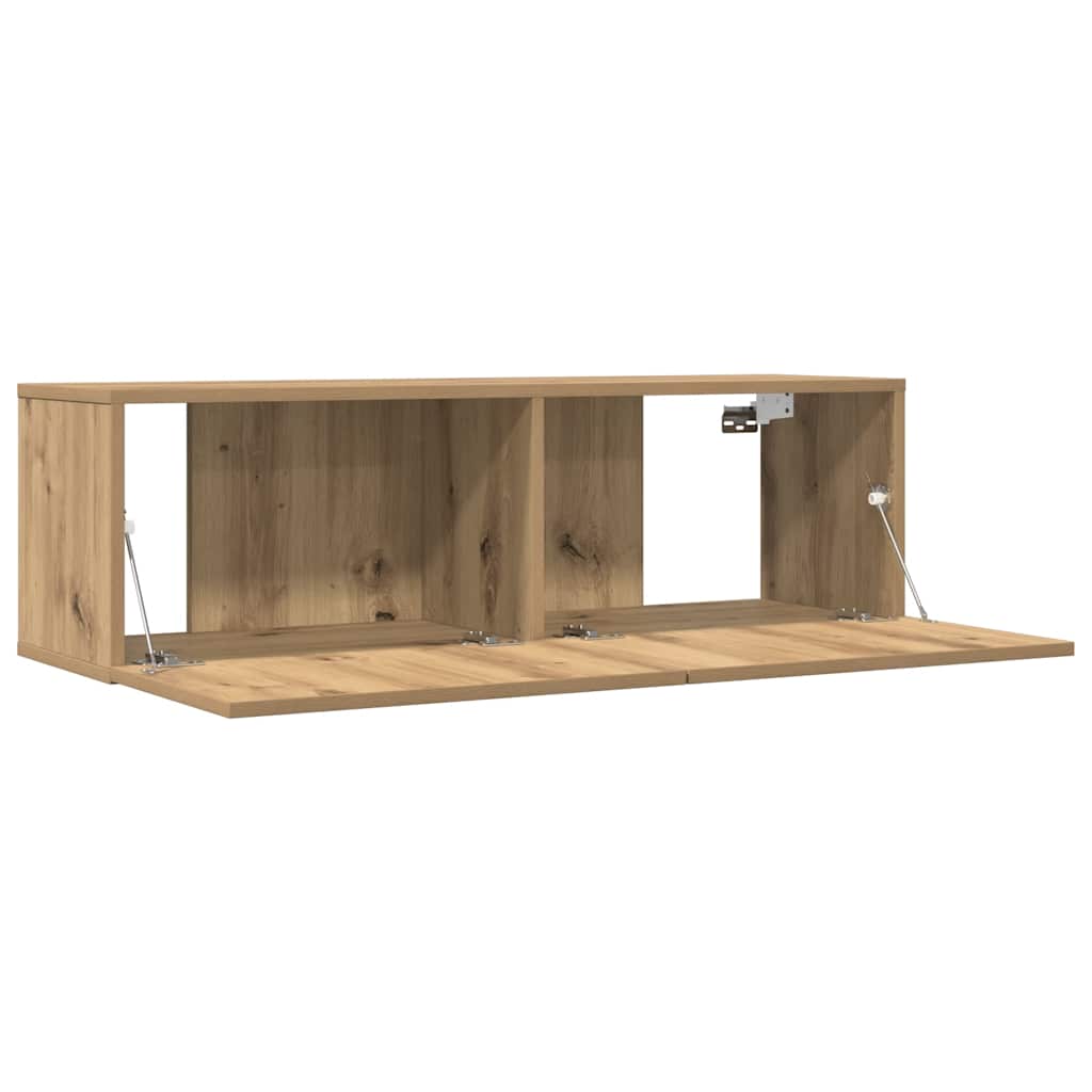 TV Cabinets Wall-mounted 2 pcs Artisian Oak 100x30x30 cm