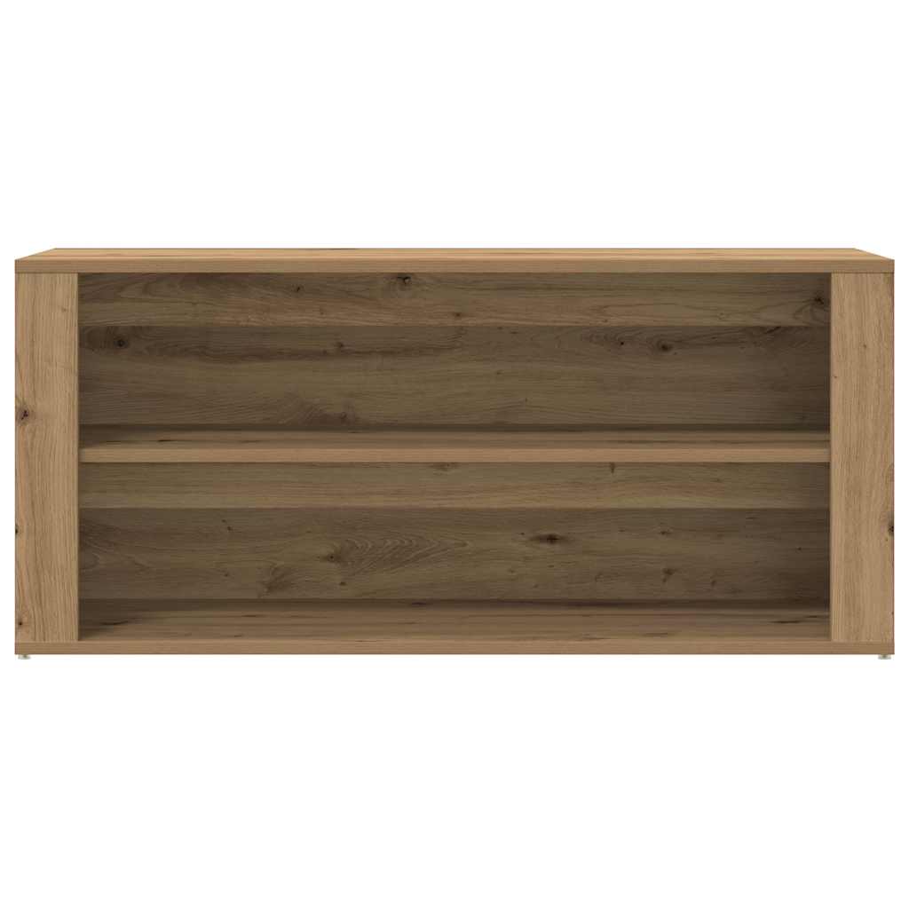 Shoe Bench Artisan Oak 100x35x45 cm Engineered Wood