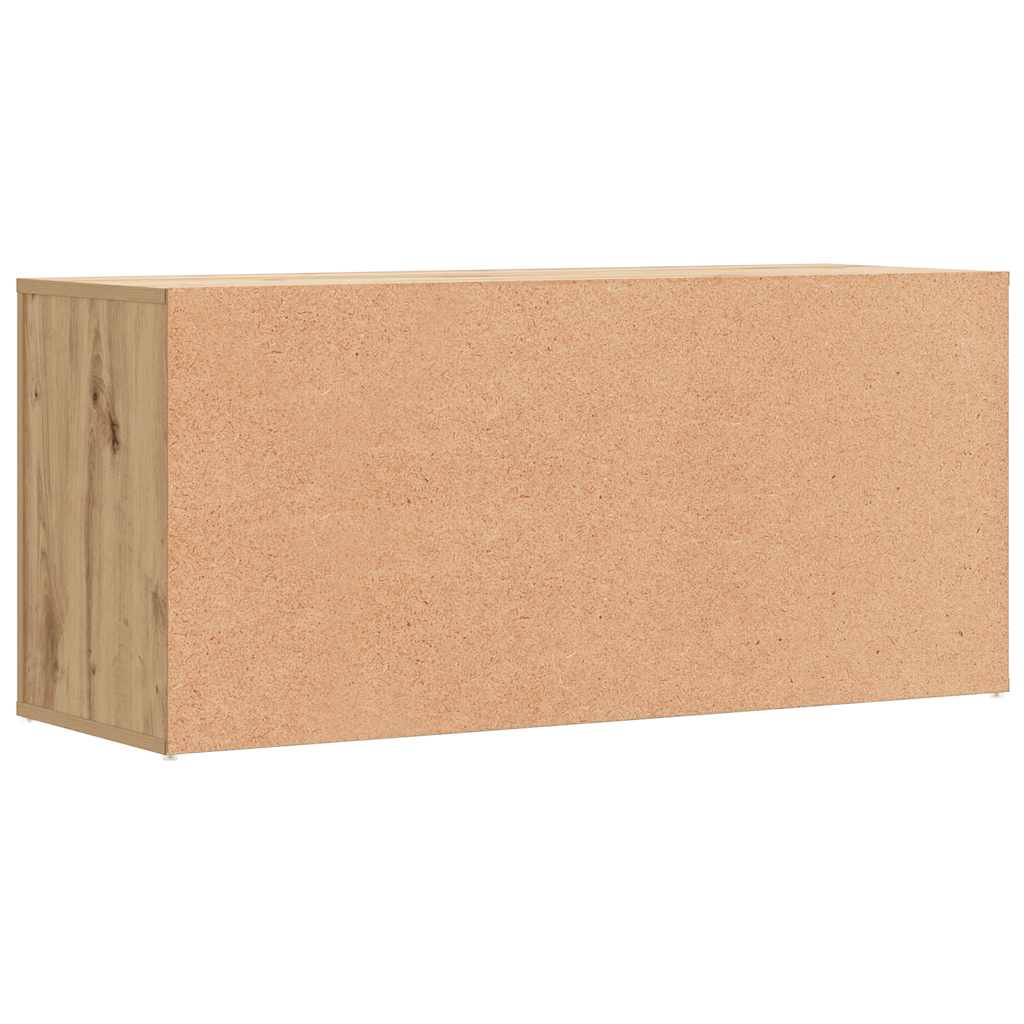 Shoe Bench Artisan Oak 100x35x45 cm Engineered Wood