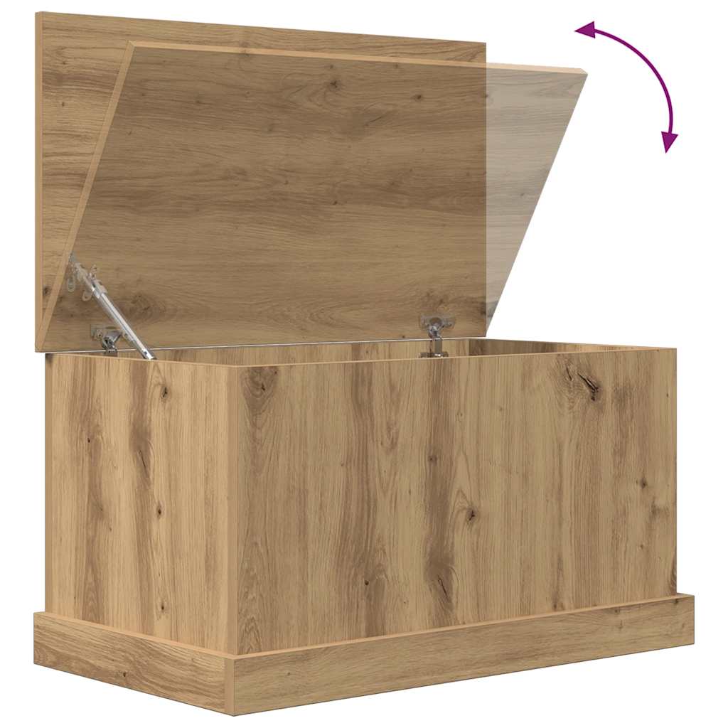 Storage Box Artisan Oak 70x40x38 cm Engineered Wood