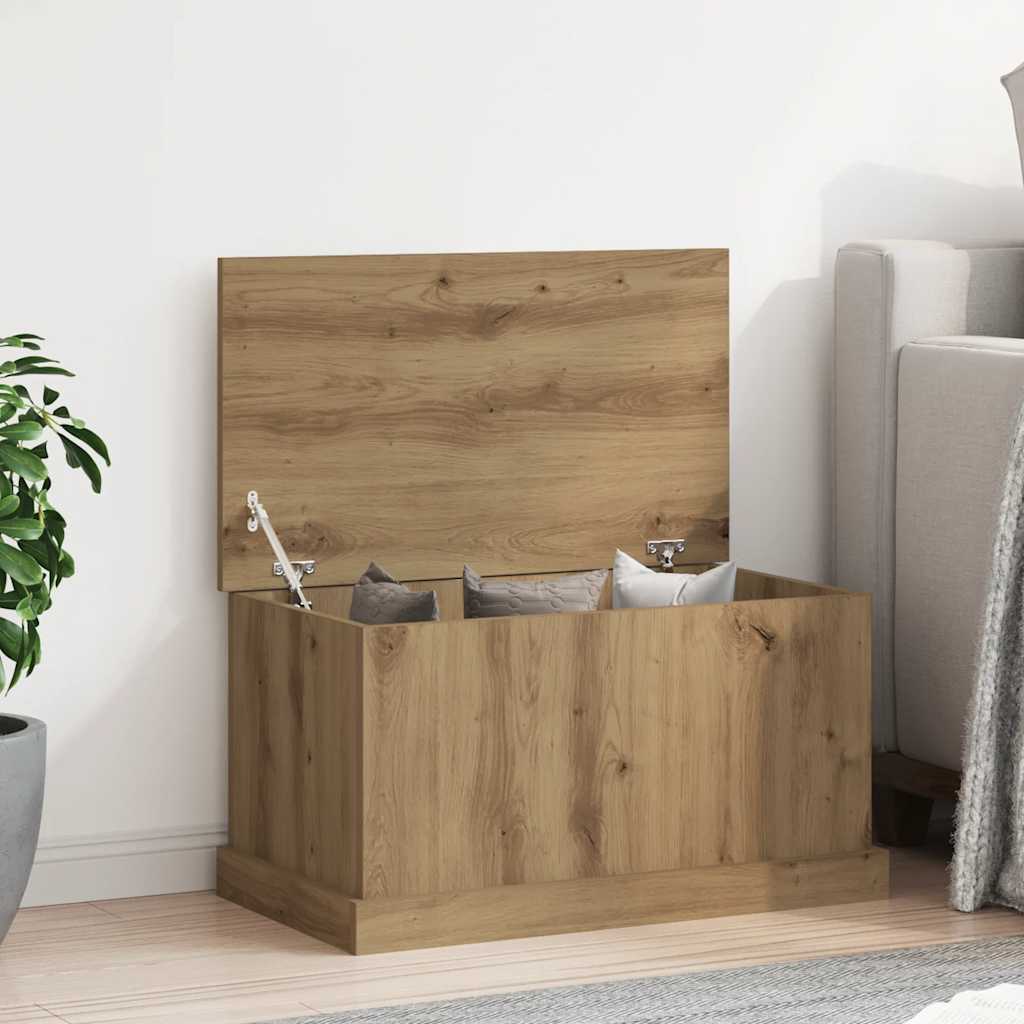 Storage Box Artisan Oak 70x40x38 cm Engineered Wood