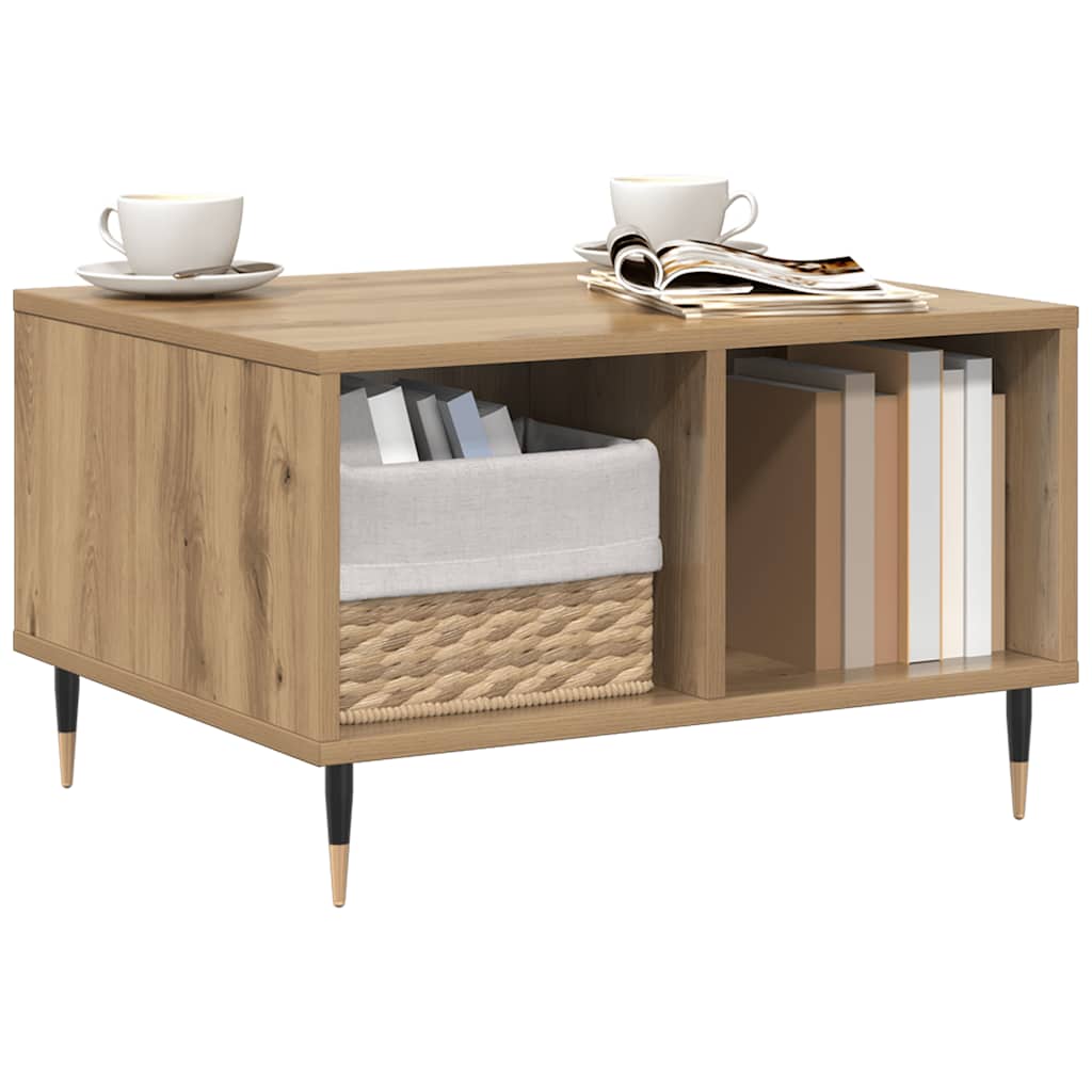 Coffee Table Artisan Oak 60x50x36.5 cm Engineered Wood