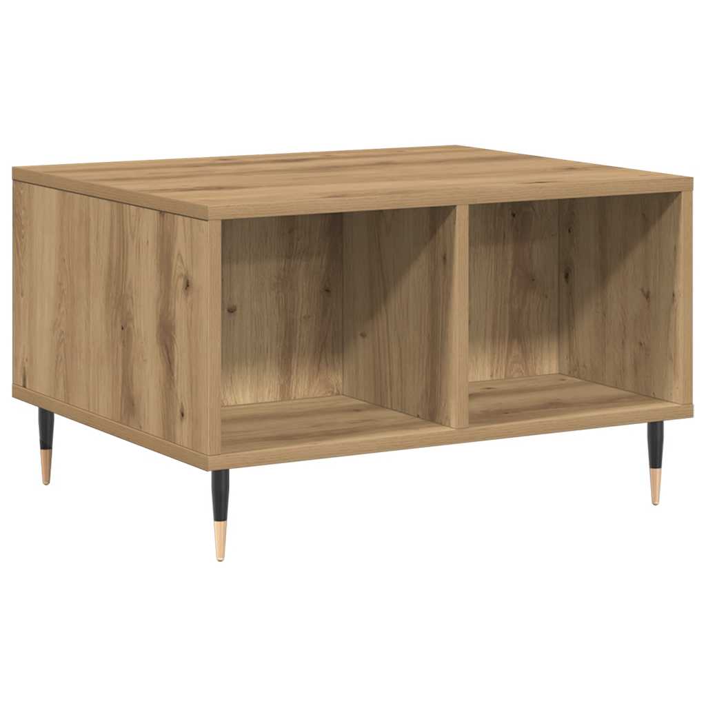 Coffee Table Artisan Oak 60x50x36.5 cm Engineered Wood