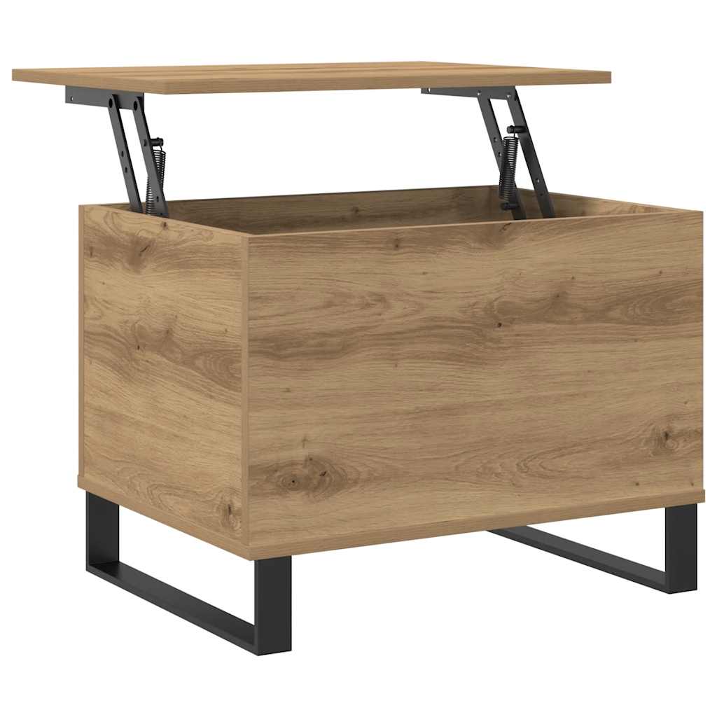 Coffee Table Artisan Oak 60x44.5x45 cm Engineered Wood