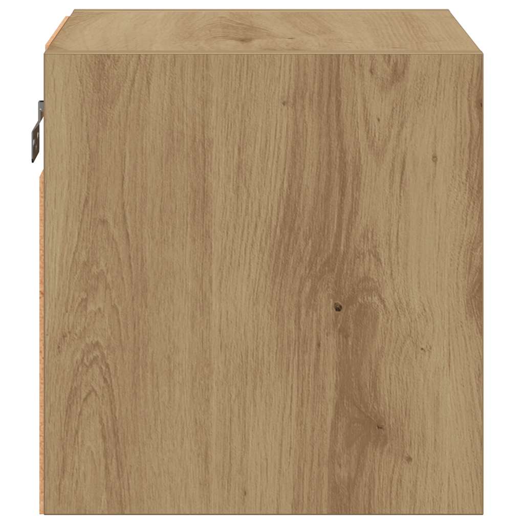 TV Wall Cabinet with LED Lights Artisan Oak 30x28,5x30 cm