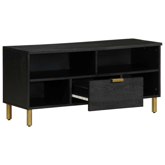 TV Cabinet Black 100x33x46 cm Engineered Wood