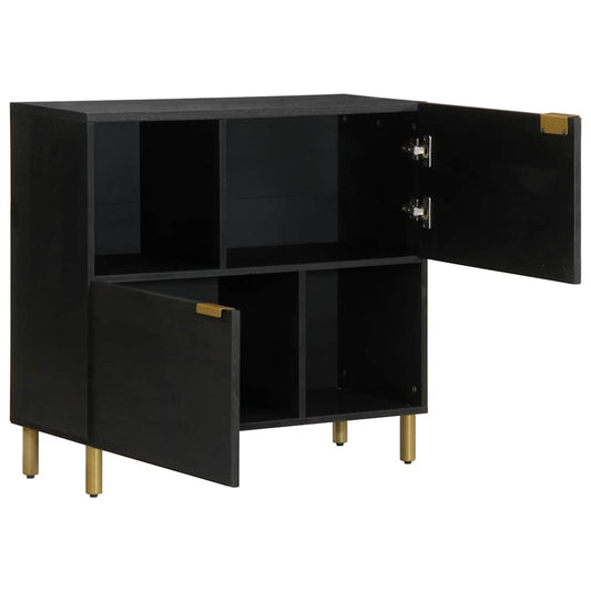 Sideboard Black 80x33x75 cm Engineered Wood