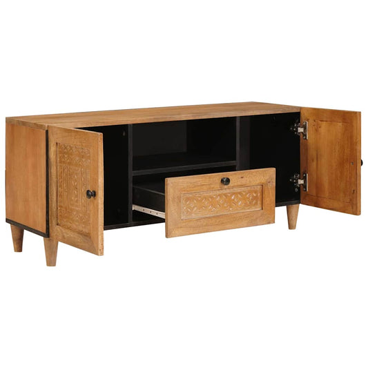 TV Units with Door Light Brown 105 x 33 x 46 cm Engineered wood