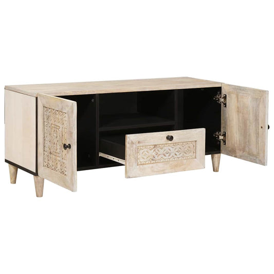 TV Units with Drawer White 105 x 33 x 46 cm Engineered wood