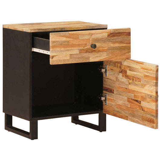 Bed cabinet Brown 50 x 33 x 60 cm Solid Mango Wood