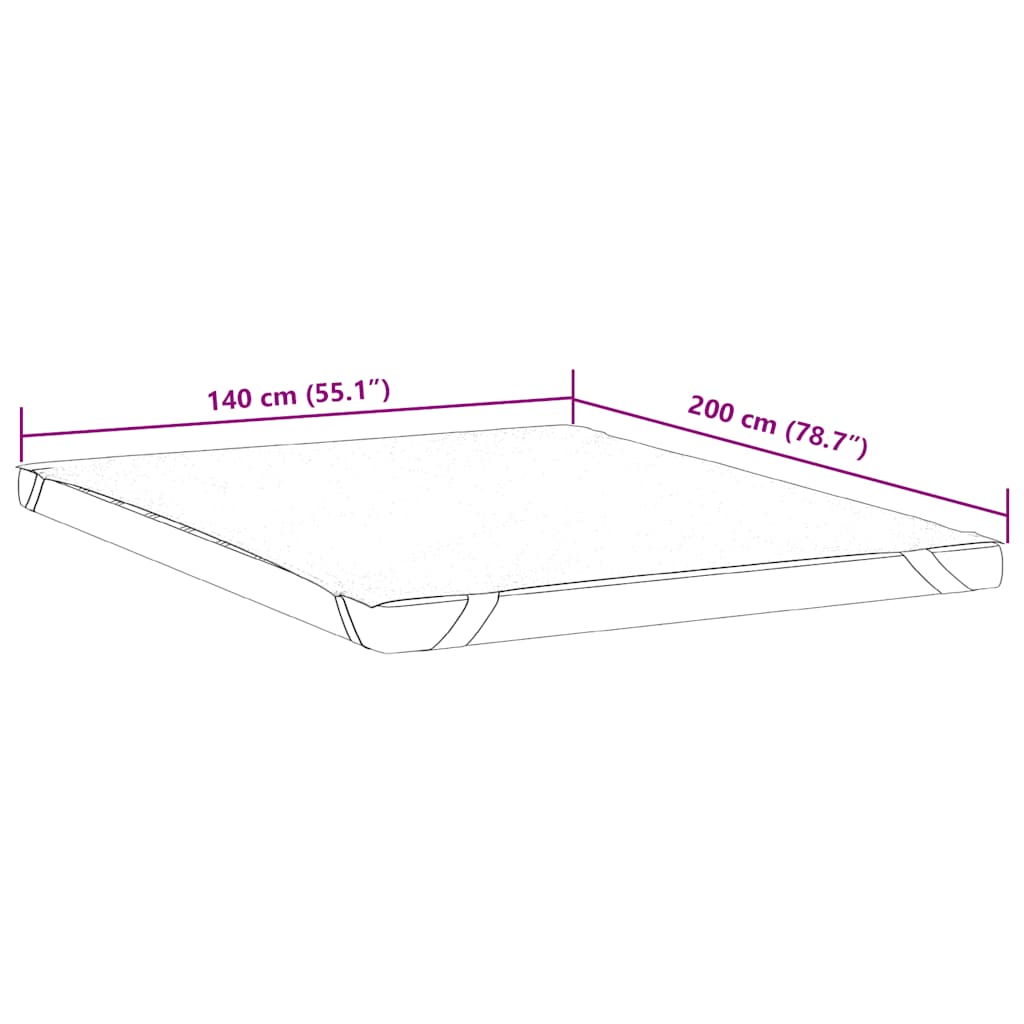 Mattress Protector White 140x200 cm Waterproof