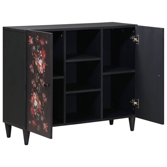 Storage Cabinets Multicolour 90 x 33.5 x 75 cm Solid Mango Wood