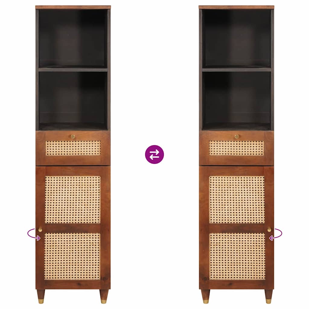 Sideboard with Drawer Brown 38 x 33.5 x 160 cm Solid Mango Wood