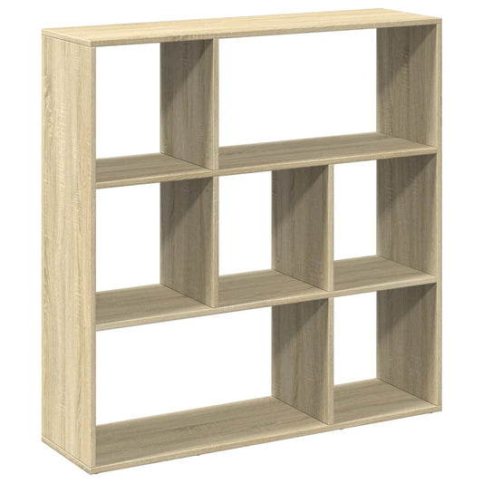 Room Divider Bookcase Sonoma Oak 102x29x103.5cm Engineered Wood