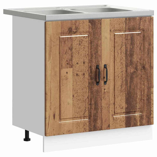 Kitchen Cabinet Kalmar Old Wood 80 x 46 x 81.5 cm