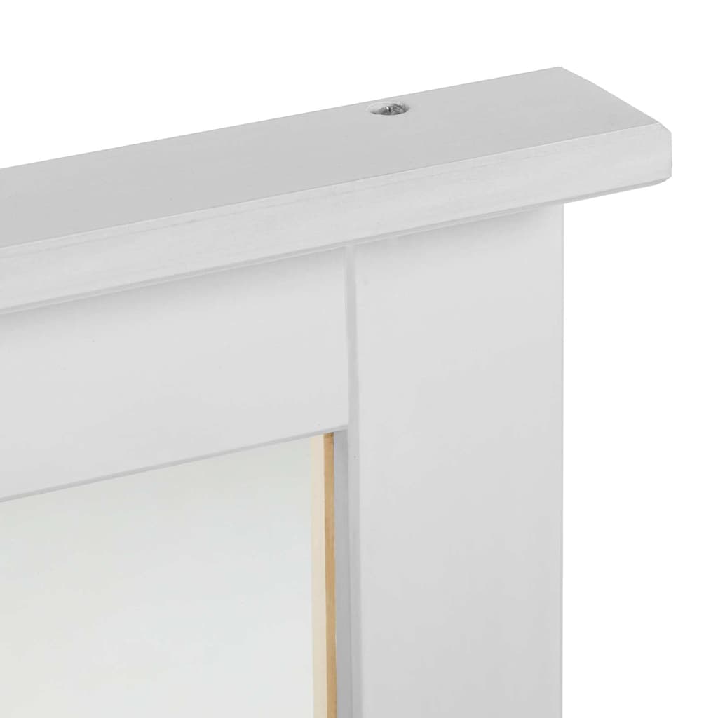 Mirror with Mirror VIGO White 55.5 x 5 x 70 cm Solid pine wood