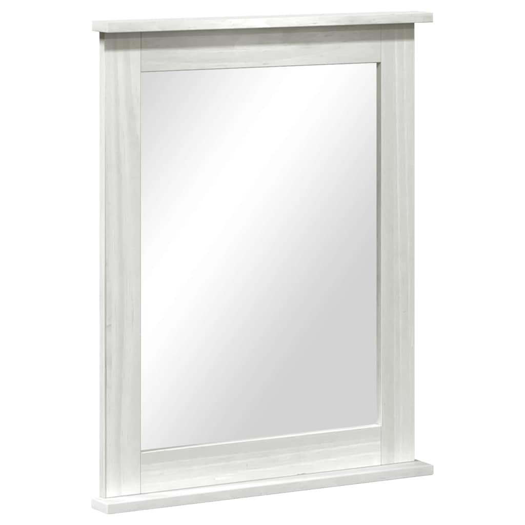Mirror with Mirror VIGO White 55.5 x 5 x 70 cm Solid pine wood