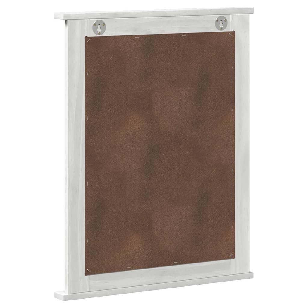Mirror with Mirror VIGO White 55.5 x 5 x 70 cm Solid pine wood