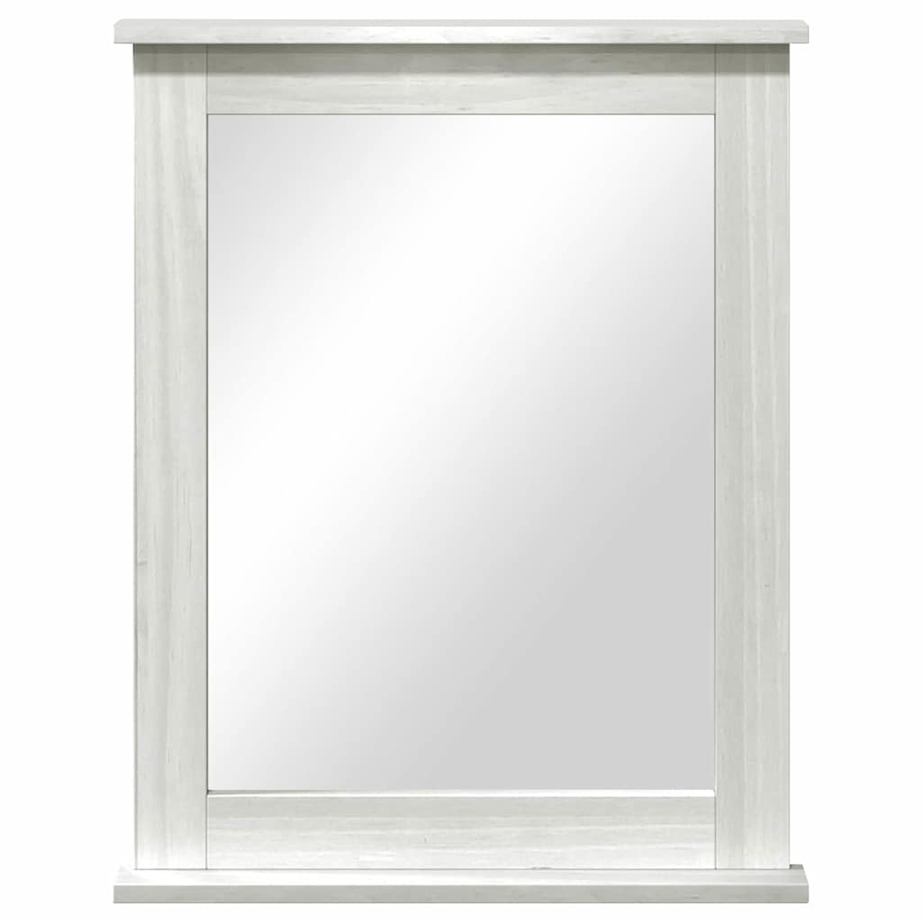 Mirror with Mirror VIGO White 55.5 x 5 x 70 cm Solid pine wood