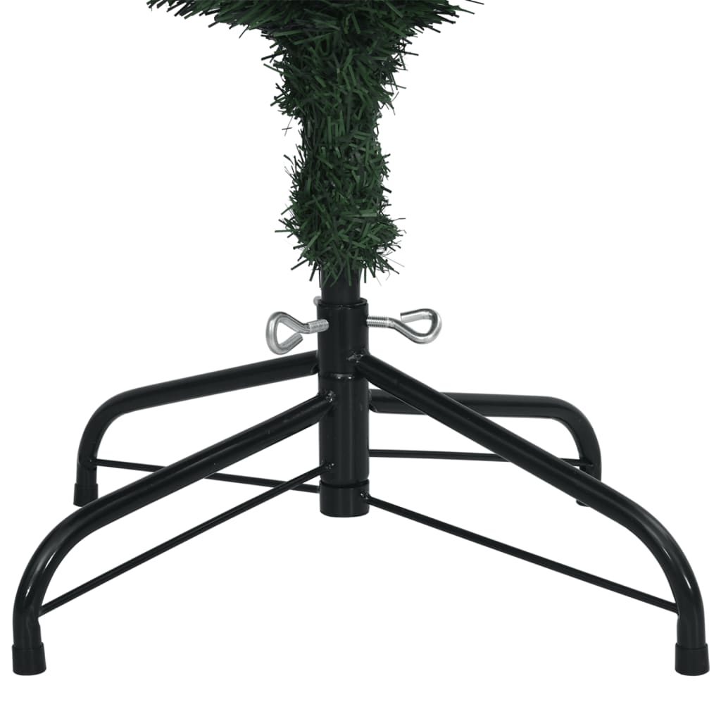 Artificial Slim Christmas Tree Green and white PVC Slim