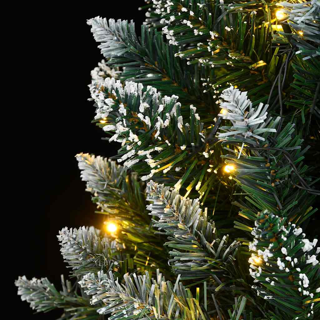 Artificial Christmas Tree Green and white PVC, steel 47.2 in