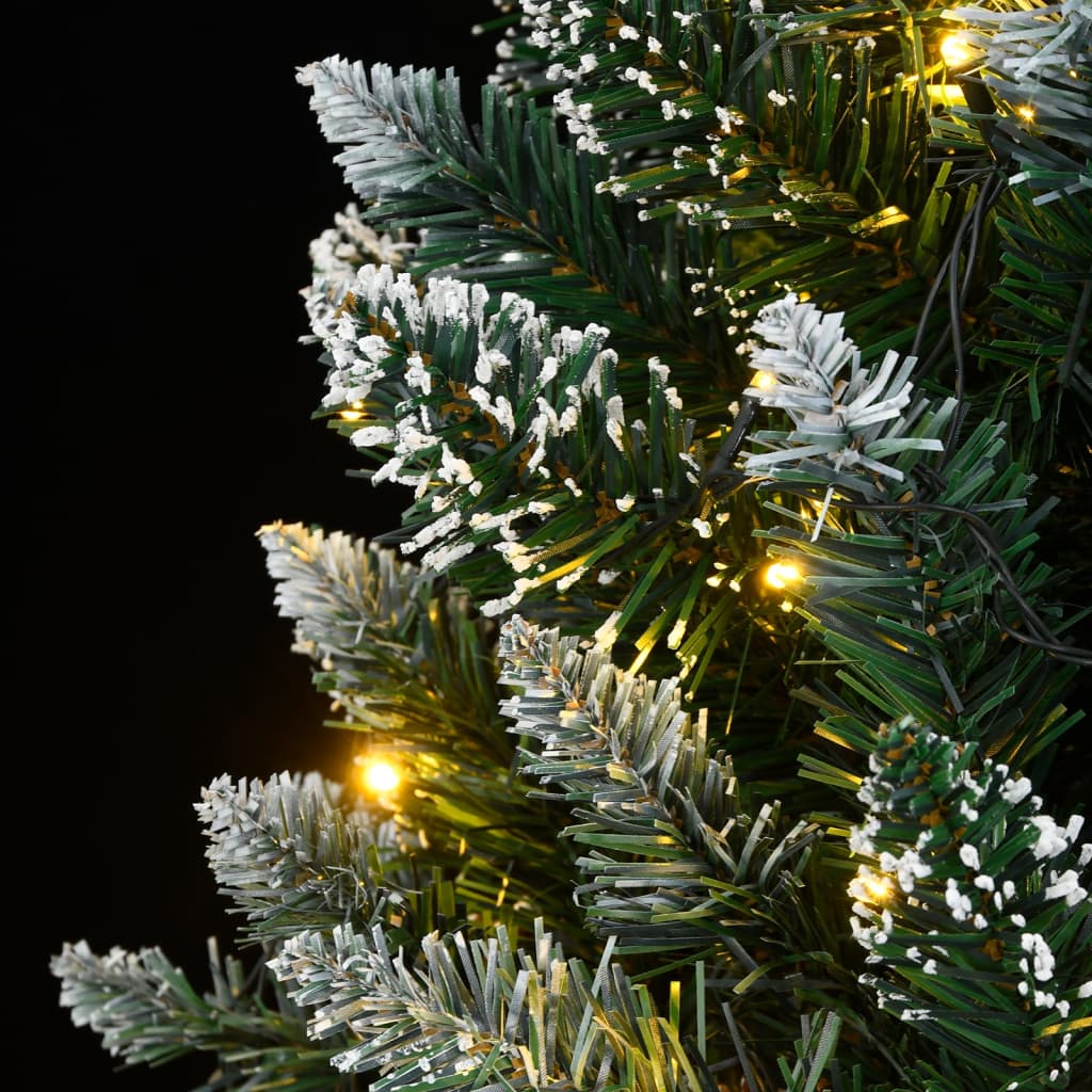 Artificial Christmas Tree Green and white PVC and steel