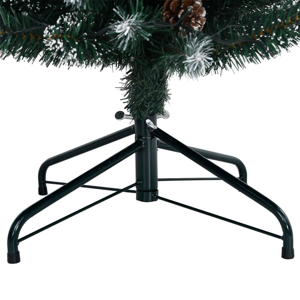 Artificial Christmas Tree Green PVC 70.9 in Decorative Inlays