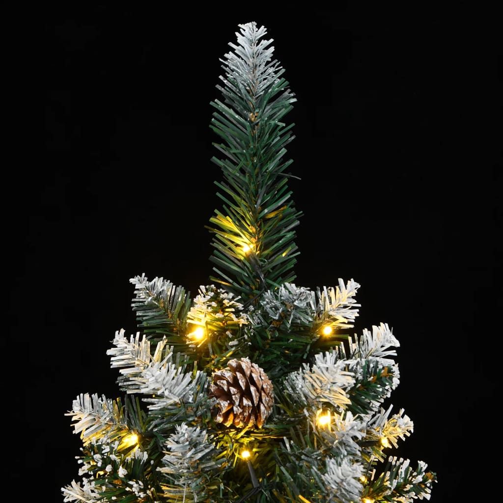 Artificial Christmas Tree Green PVC 70.9 in Decorative Inlays