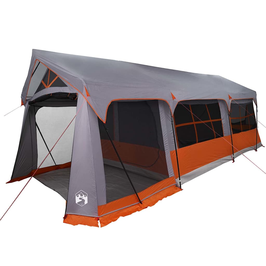 Family Tent Grey and Orange 620 x 322 x 240 cm Polyester
