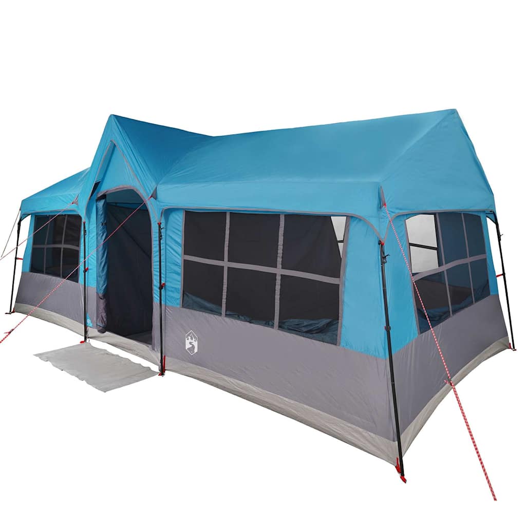 Family Tent with Roof Blue and Grey 622 x 295 x 238 cm