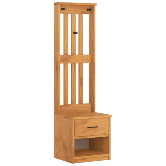 Hall Tree SANDNES 45x40x159.5 cm Solid Wood Pine