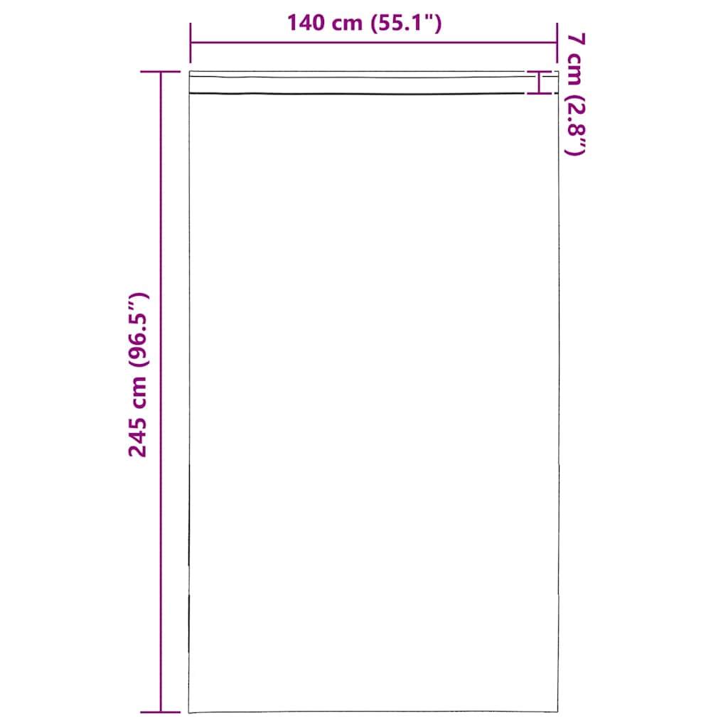 Voile Curtains with Rod Pockets 2 pcs Dark Grey