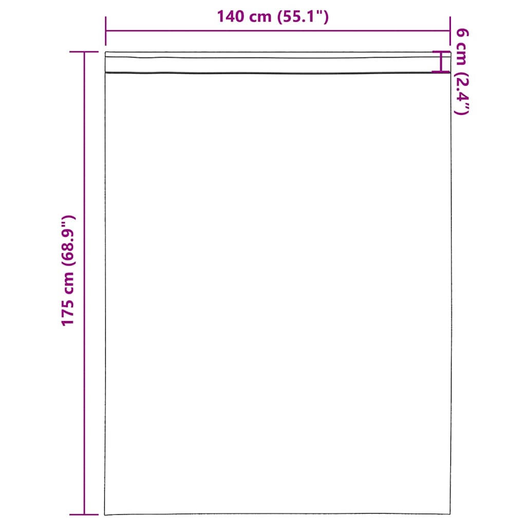 Voile Curtains with Rod Pockets 2 pcs Purple