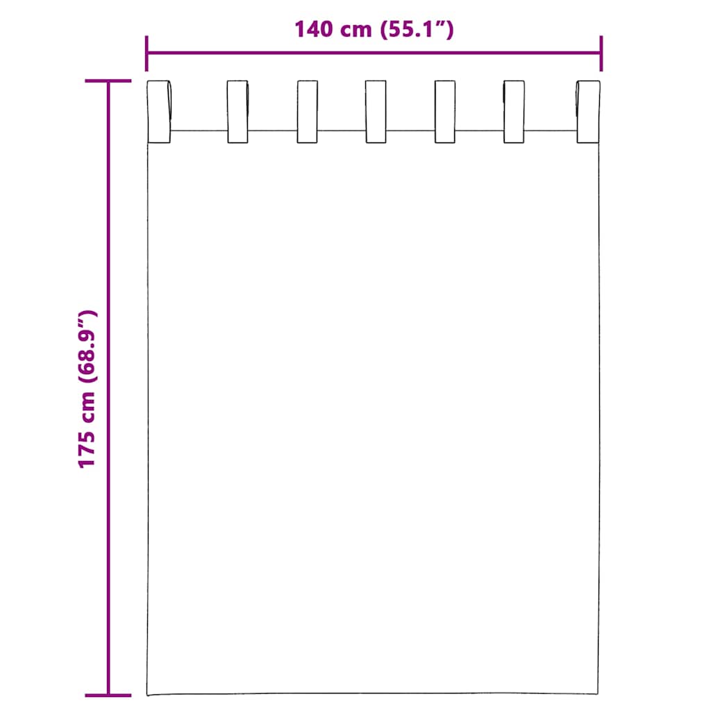 Voile Curtains with Tab Top 2 pcs Cream