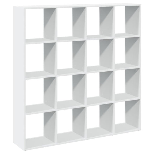 Book Cabinet White 137,5x29x137,5 cm Engineered Wood