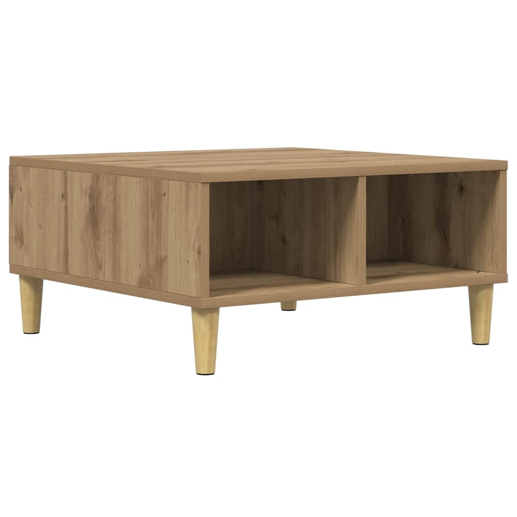 Coffee Table Artisan Oak 60x60x30 cm Engineered Wood