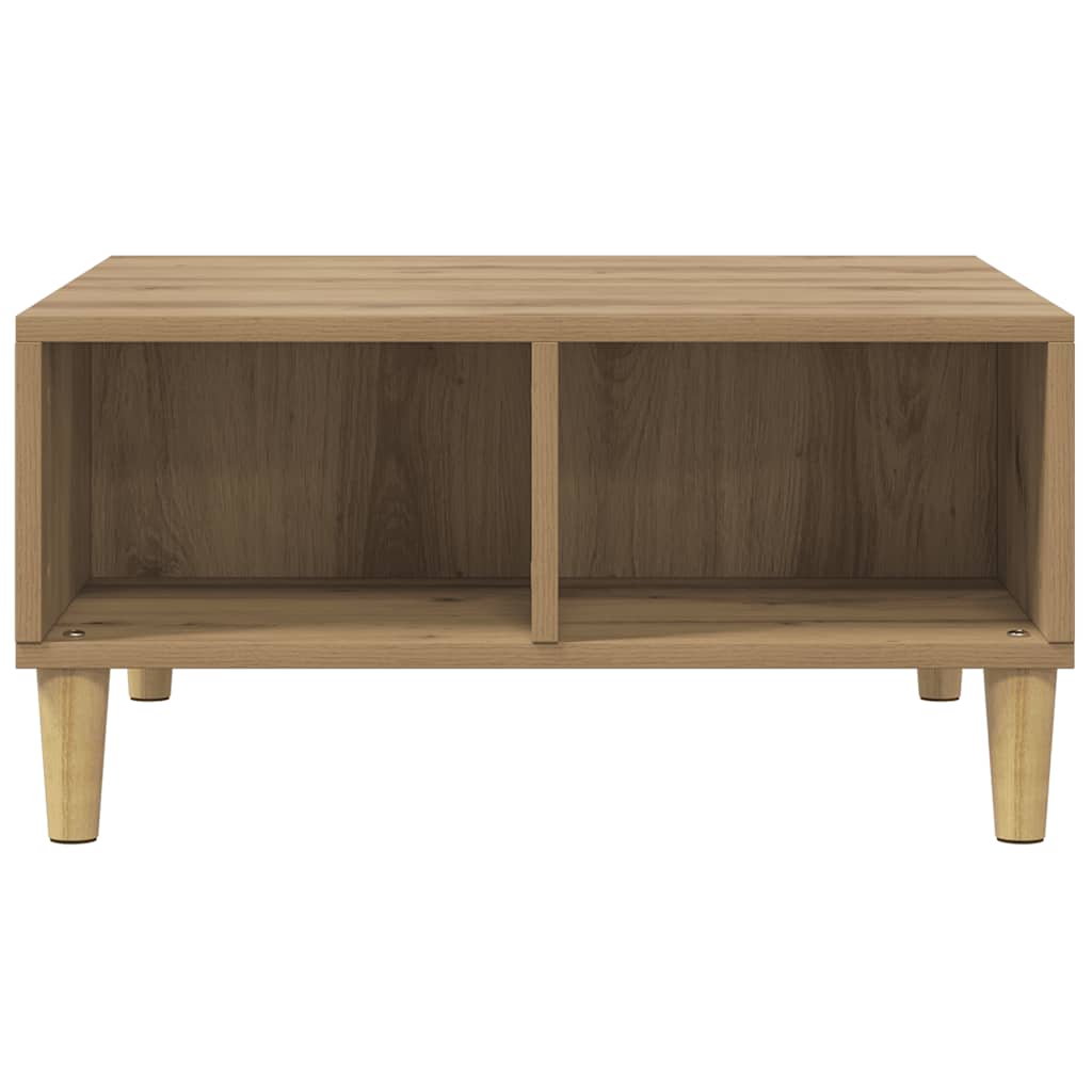 Coffee Table Artisan Oak 60x60x30 cm Engineered Wood